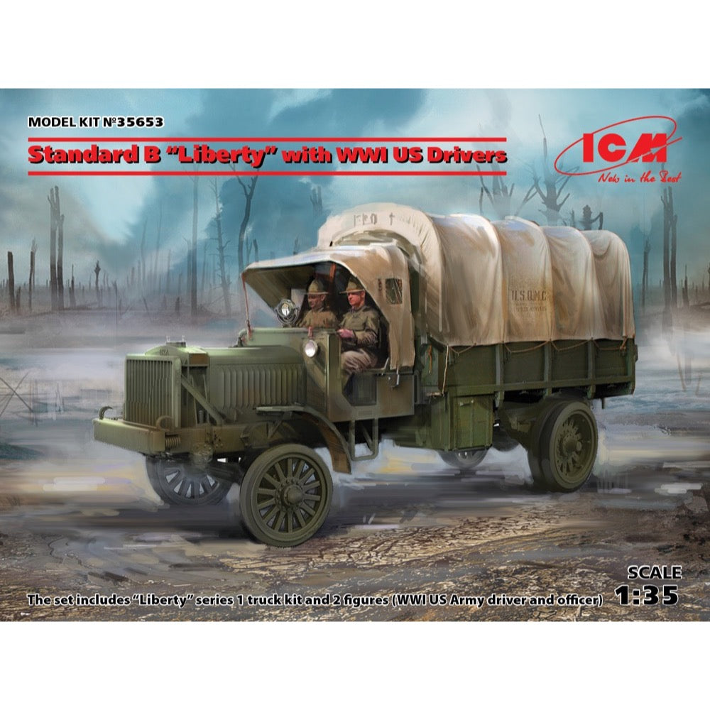 ICM 35653 1/35 Standard B Liberty with WWI US Drivers