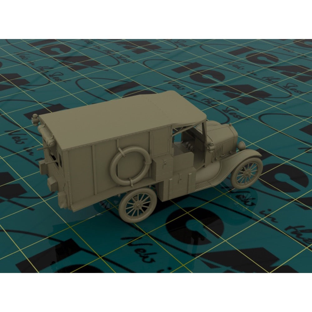 ICM 35661 1/35 Model T 1917 Ambulance WWI American Car 4823044404056