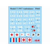 ICM 35661 1/35 Model T 1917 Ambulance WWI American Car 4823044404056