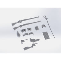 ICM 35699 1/35 WWI Turkish Infantry Weapons & Equipment 4823044404759
