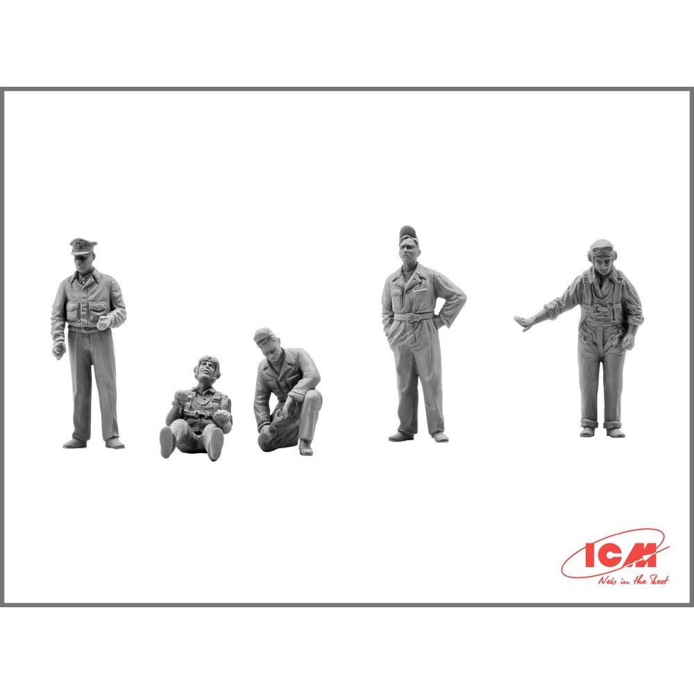 ICM 48083 1/48 USAAF Pilots/Ground Crew Figures