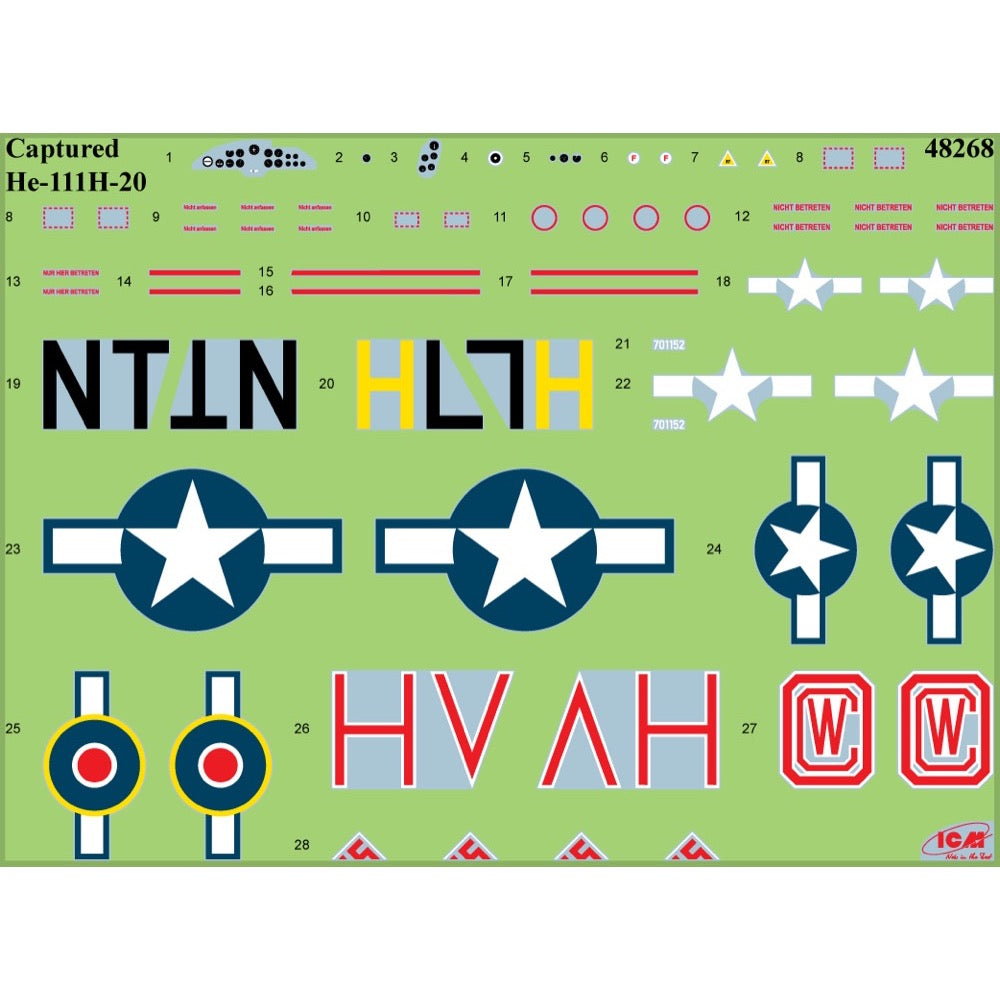 ICM 48268 1/48 Captured Heinkel He-111 4823044411375