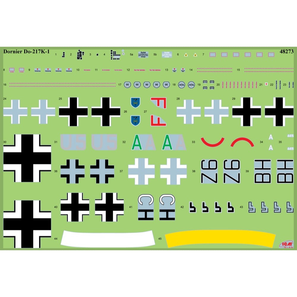 ICM 48273 1/48 Do 217 K-1 WW II German Bomber 4823044411269