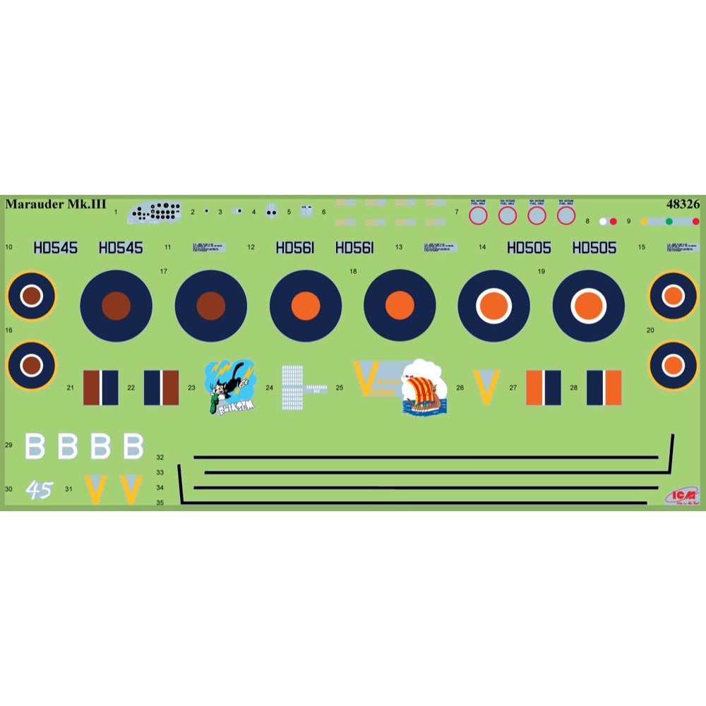 ICM 48326 1/48 Martin Marauder Mk.III RAF/SAAF Bomber