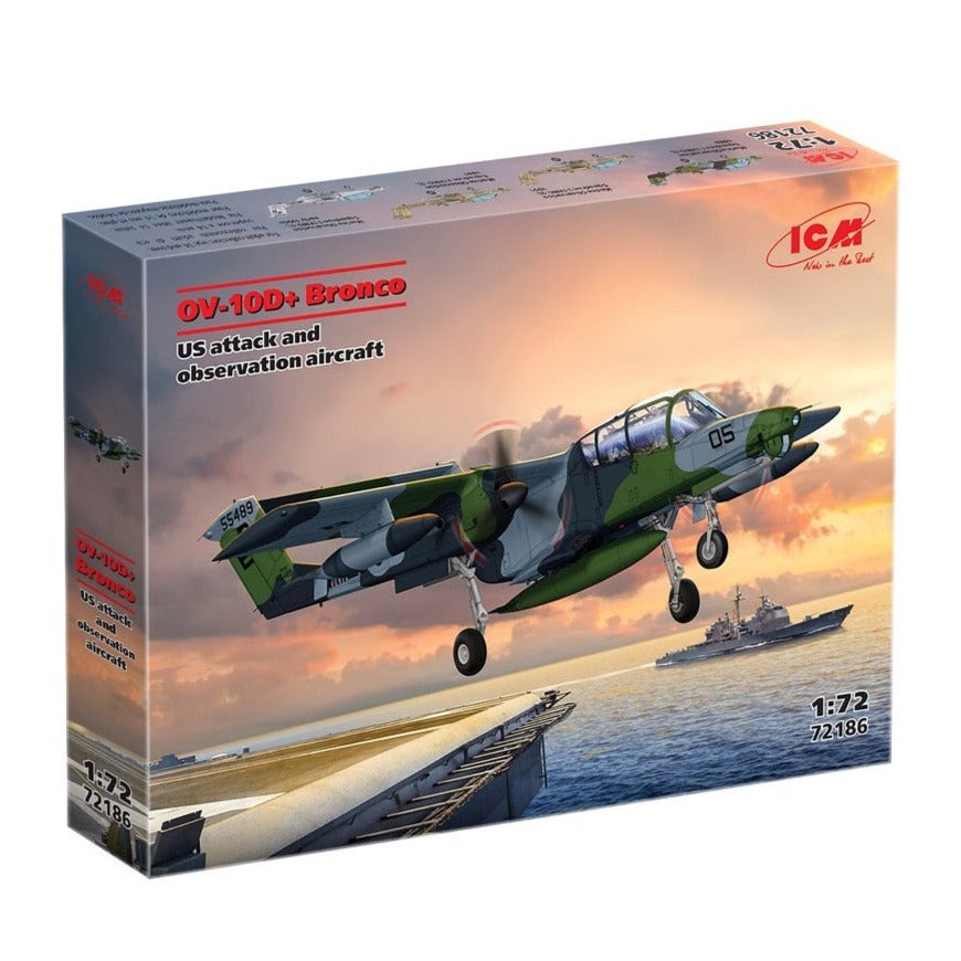 ICM 72186 1/72 North-American Rockwell OV-10D Bronco US Attack and Observation Aircraft 4823044409358