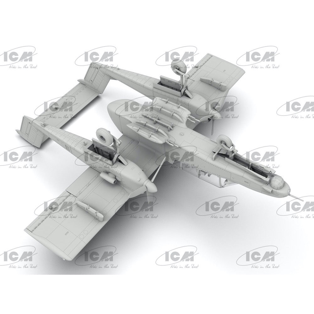 ICM 72186 1/72 North-American Rockwell OV-10D Bronco US Attack and Observation Aircraft 4823044409358