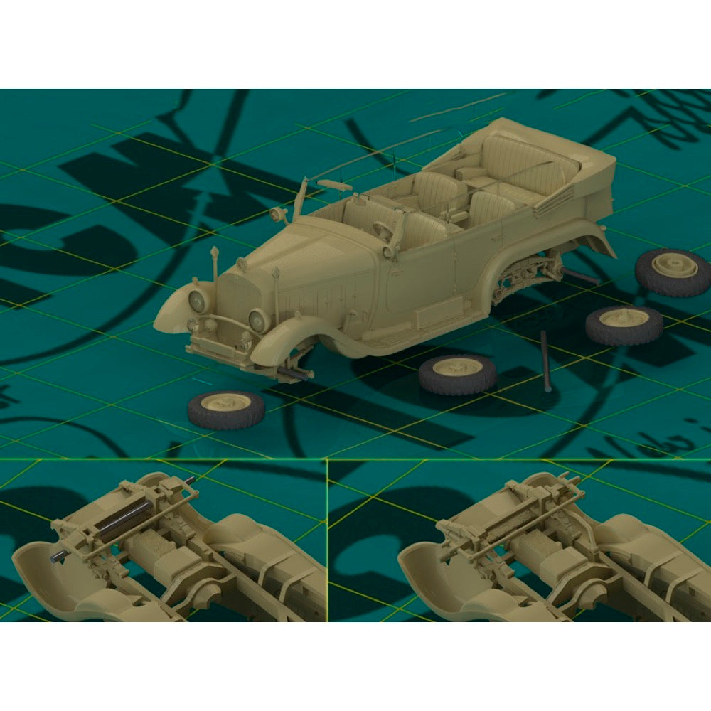 ICM 72471 1/72 G4 WWII German Staff Car (1935 prod) 4823044403547