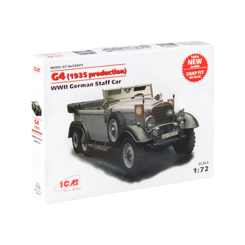 ICM 72471 1/72 G4 WWII German Staff Car (1935 prod) 4823044403547