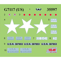 ICM DS-3528 1/35 WWII US military vehicles. G7117, Studebaker US6-U3, Studebaker US6-U5 4823044411672