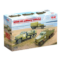 ICM DS-3528 1/35 WWII US military vehicles. G7117, Studebaker US6-U3, Studebaker US6-U5 4823044411672