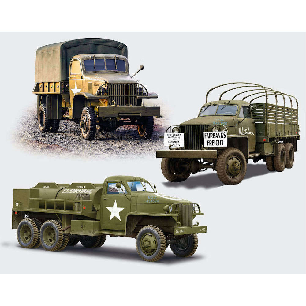 ICM DS-3528 1/35 WWII US military vehicles. G7117, Studebaker US6-U3, Studebaker US6-U5 4823044411672