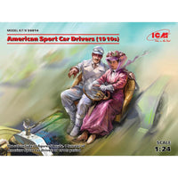 ICM 24014 1/24 American Sport Car Drivers 1910s 1 Male 1 Female Plastic Model Kit ICM-24014