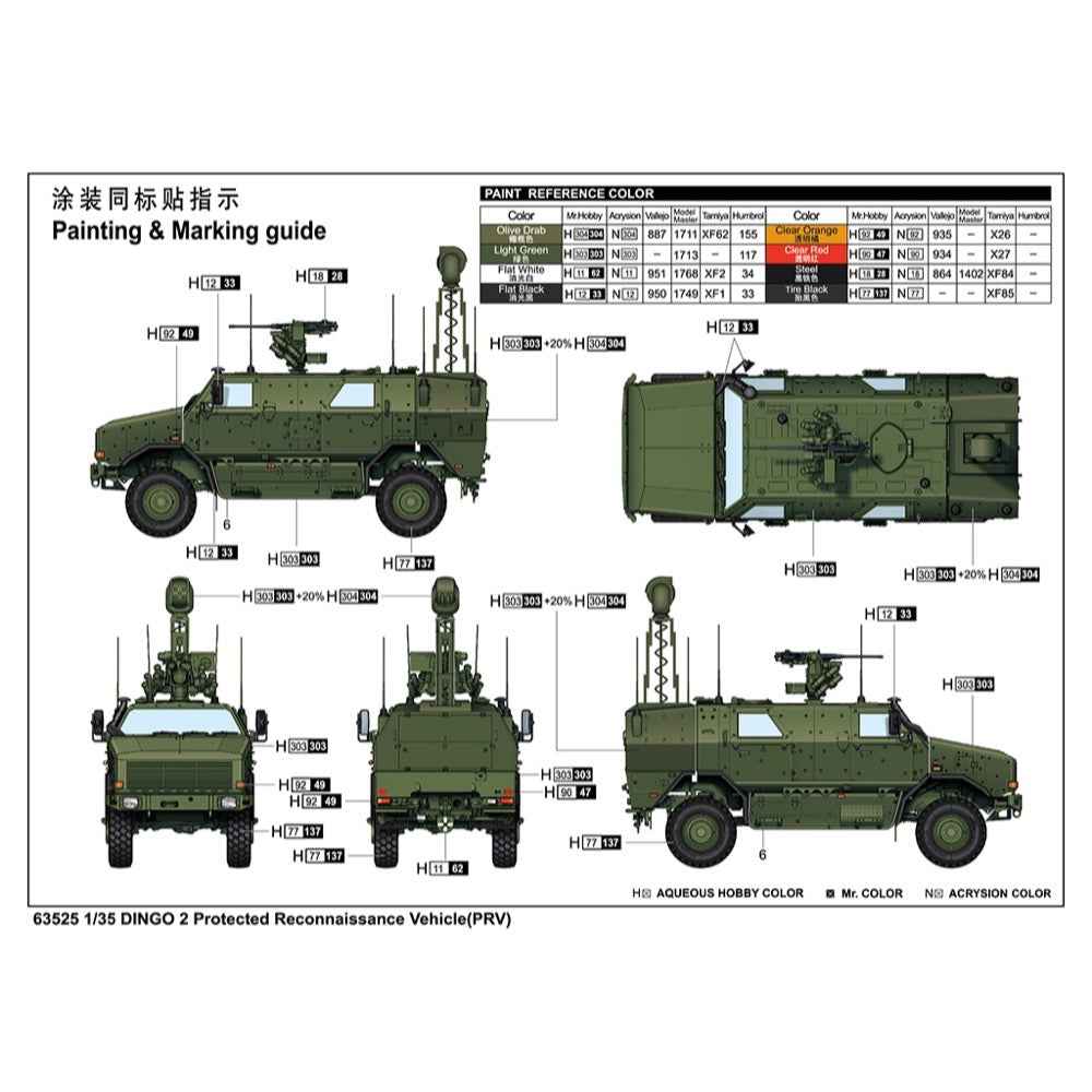 I Love Kit 1/35 DINGO 2 Protected Reconnaissance Vehicle Plastic Model Kit