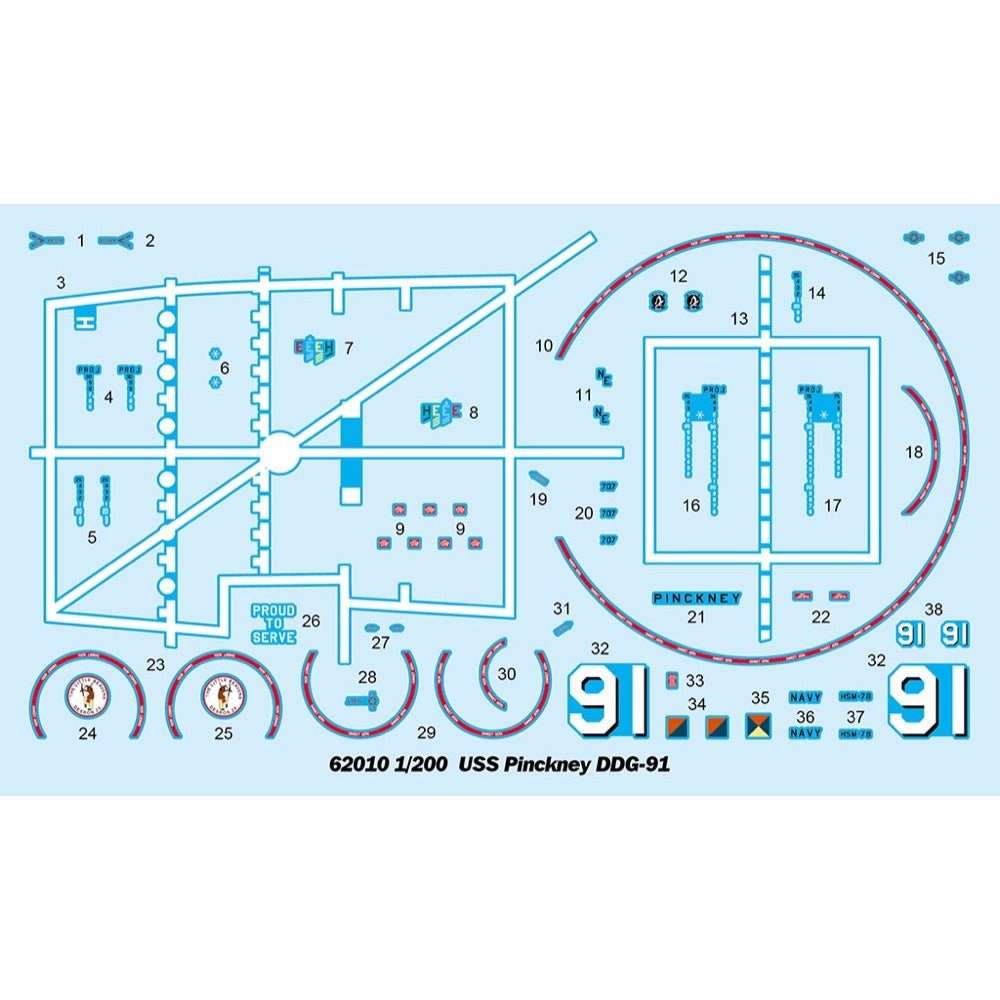 I Love Kit 1/200 USS Pinckney DDG-91 Plastic Model Kit