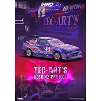 Inno 64-AE86N2-TECART 1/64 Toyota AE86 N2 Tec-Art's Yoshinori Kamata