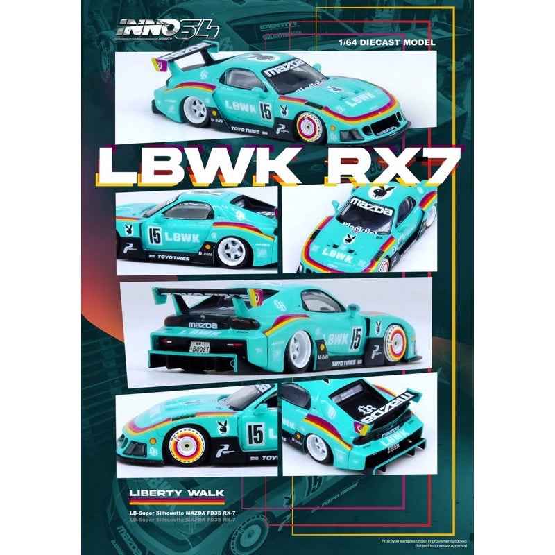 Inno 64-LBWK-RX7-03 1/64 LBWK Mazda RX-7 FD3S LB-Super Silhouette