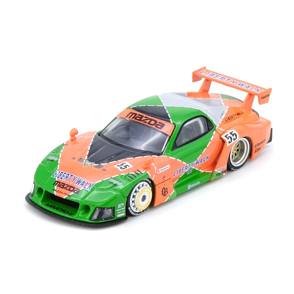 Inno 1/64 LBWK RX-7 FD3S LB-Super Silhouette Orange & Green Malaysia Diecast Expo