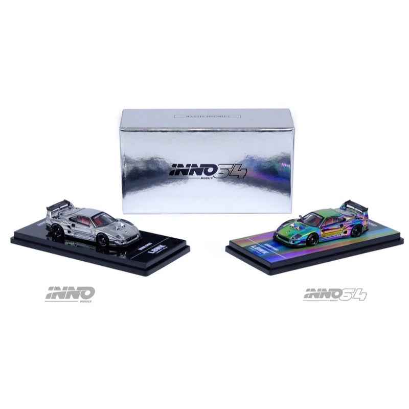 Inno 64-LBWKF40-CHS 1/64 LBWK F40 Chrome Silver