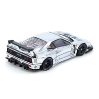 Inno 64-LBWKF40-CHS 1/64 LBWK F40 Chrome Silver