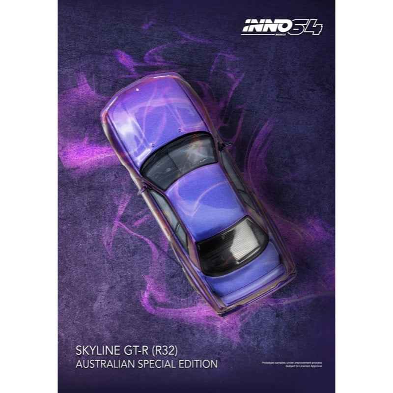 Inno 64-R32-MP-AS 1/64 Nissan Skyline GT-R R32 Midnight Purple