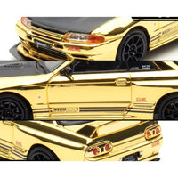 Inno 1/64 Nissan Skyline GT-R R32 Top Secret Chrome Gold TMCS 2025 Event Edition