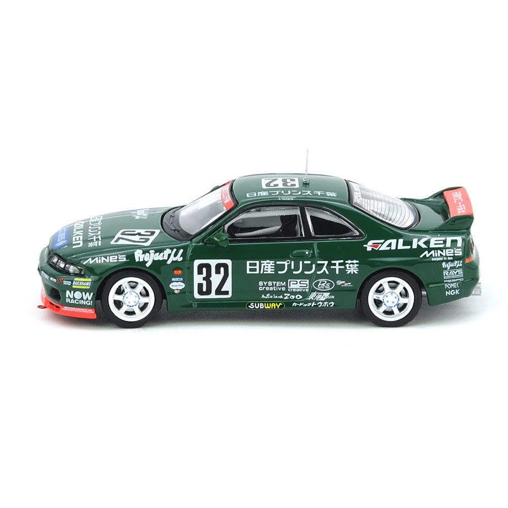 Inno 1/64 Nissan Skyline GT-R R33 No.32 Prince Chiba Falken N1 Super Endurance Series