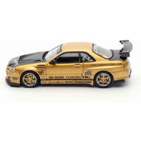 Inno 64-R34TS-GOLD 1/64 Top Secret R34 GT-R Gold