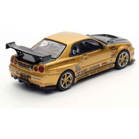 Inno 64-R34TS-GOLD 1/64 Top Secret R34 GT-R Gold