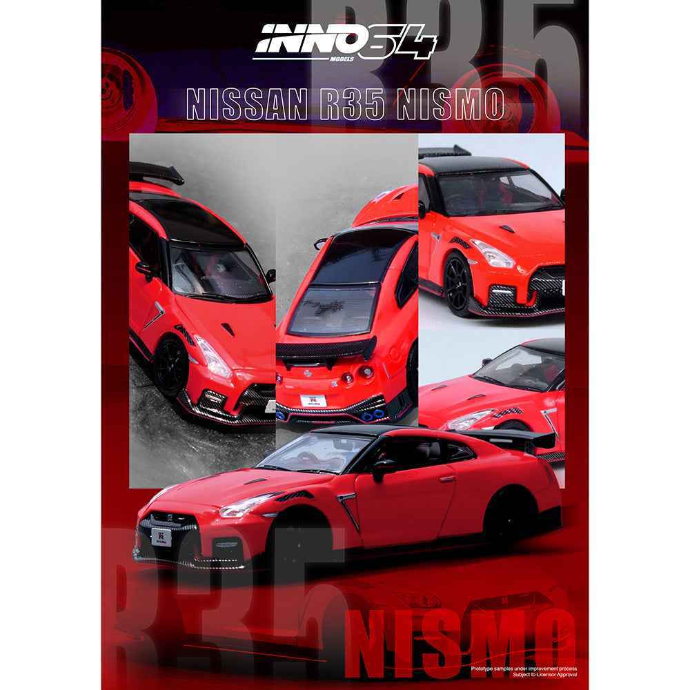 Inno IN64-R35N-RED 1/64 Nissan GT-R (R35) Nismo Red