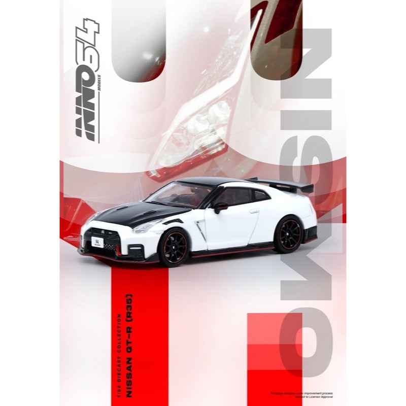 Inno 64-R35N-WHI 1/64 Nissan GT-R R35 Nismo White
