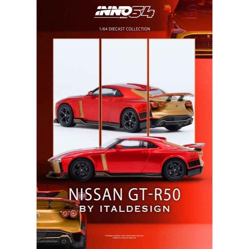 Inno 64-R50-RED 1/64 R50 GT-R Red