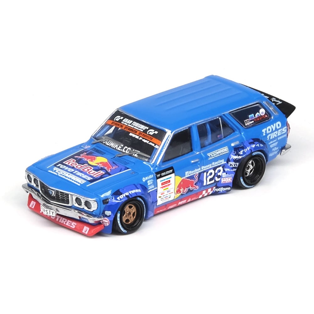 Inno 64-RX3P-D1GP24 1/64 Mad Mike 1976 Mazda RX3 Station Wagon D1GP 2024 Series