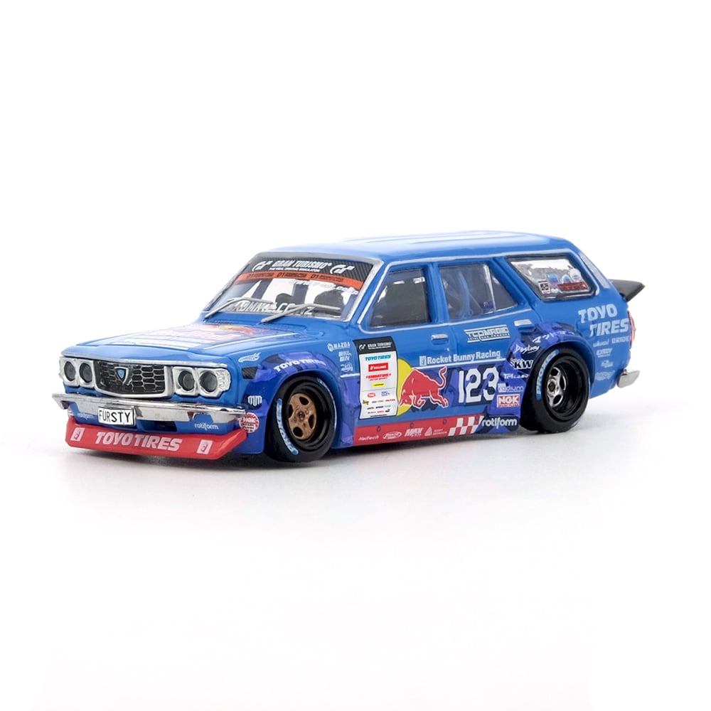 Inno 64-RX3P-D1GP24 1/64 Mad Mike 1976 Mazda RX3 Station Wagon D1GP 2024 Series