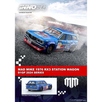 Inno 64-RX3P-D1GP24 1/64 Mad Mike 1976 Mazda RX3 Station Wagon D1GP 2024 Series