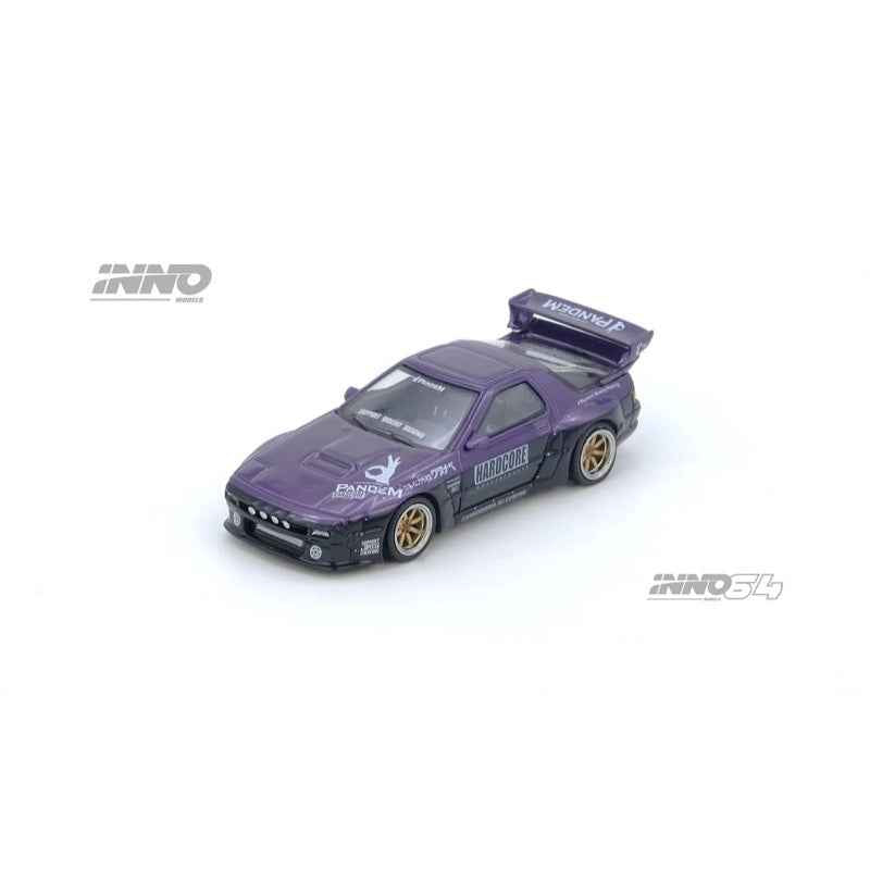 Inno 64-RX7FCP-PB 1/64 Mazda Rx-7 FC3S Pandem Rocket Bunny Purple