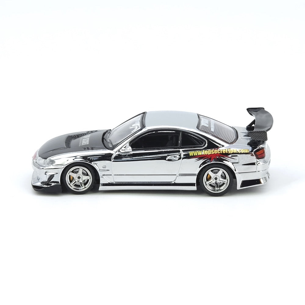 Inno 1/64 Silvia S15 Top Secret Chrome Silver TASKL25