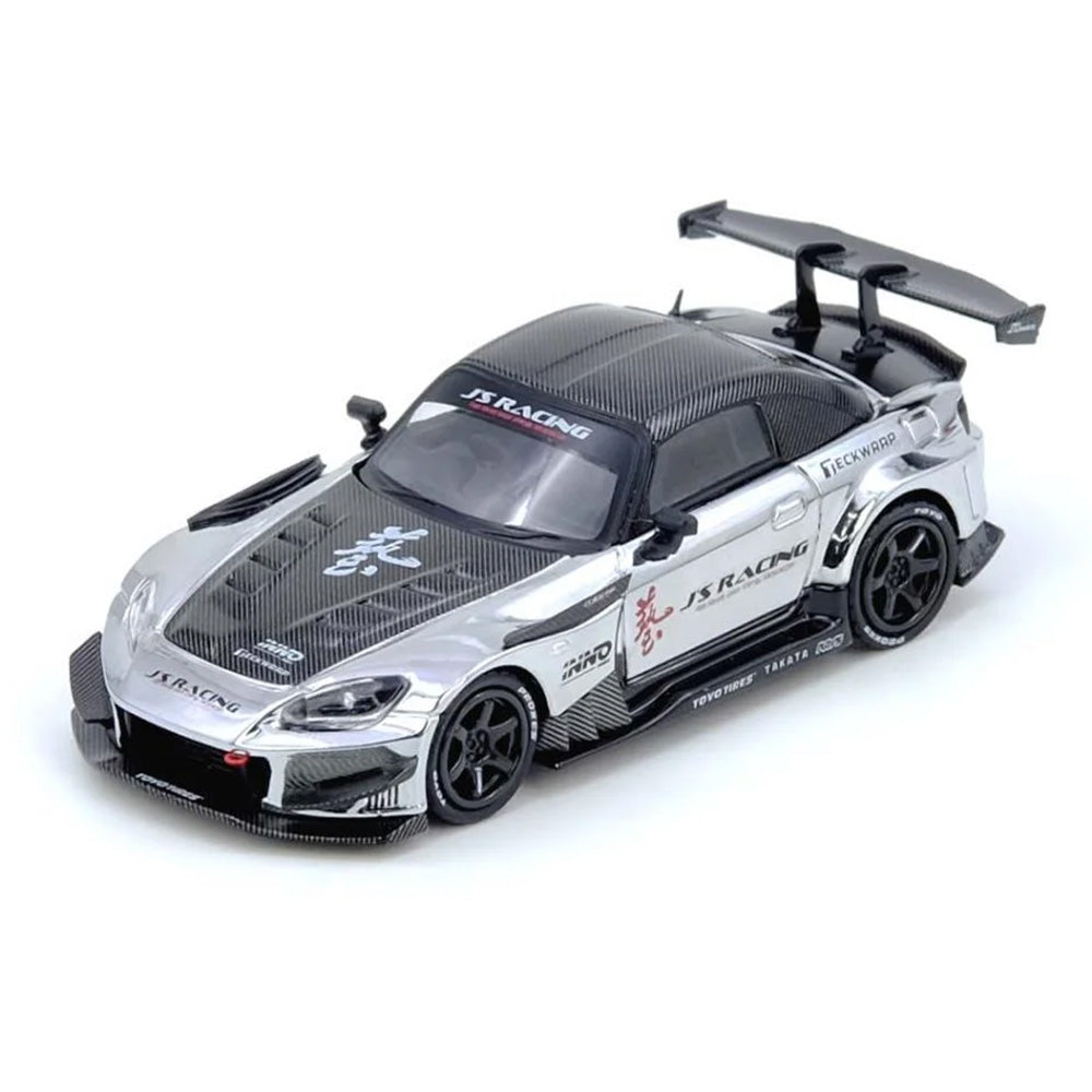 Inno 1/64 Honda S2000 J'S Racing Chrome Silver Tokyo Auto Salon Hong Kong 2025