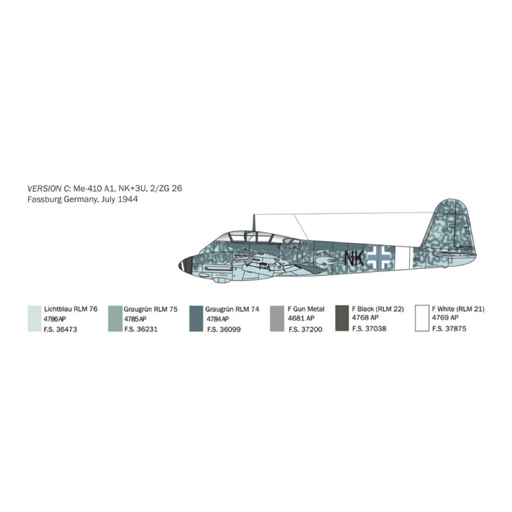Italeri 0074 1/72 Mess ME410 A-1 Hornisse