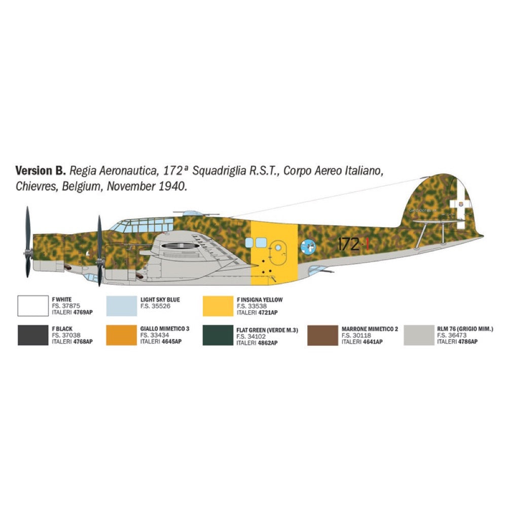 Italeri 1/72 CANT Z.1007 Alcione Super Decal Sheet