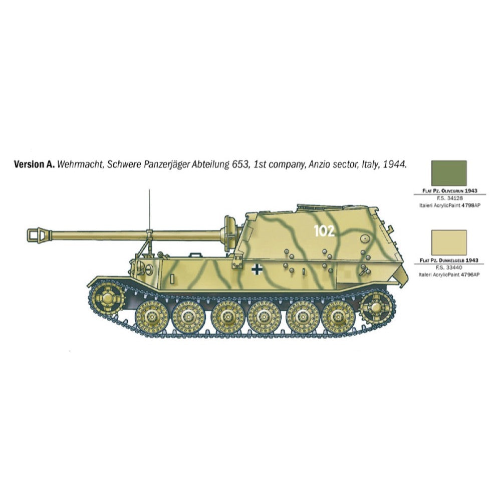 Italeri 0211S 1/35 ELEFANT Sd. Kfz.184 Panzerjager Tiger (P)