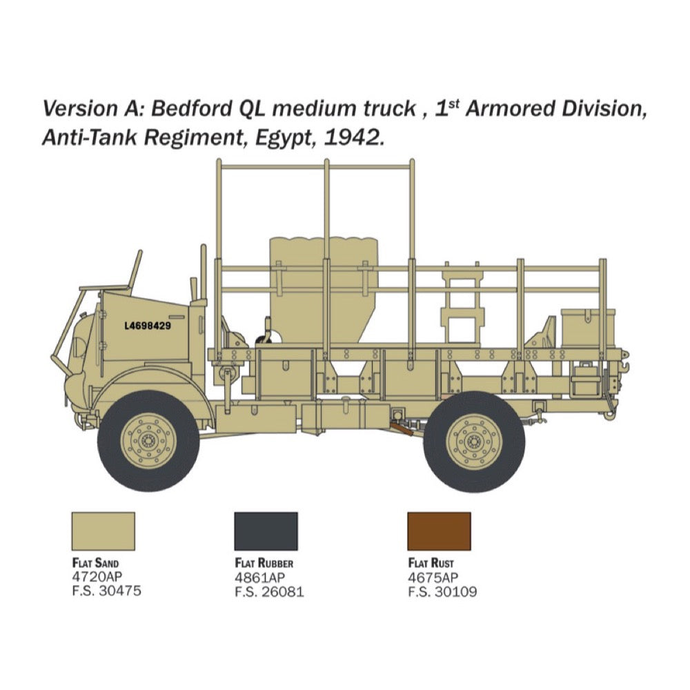 Italeri 0241S 1/35 Bedford QL Medium Truck