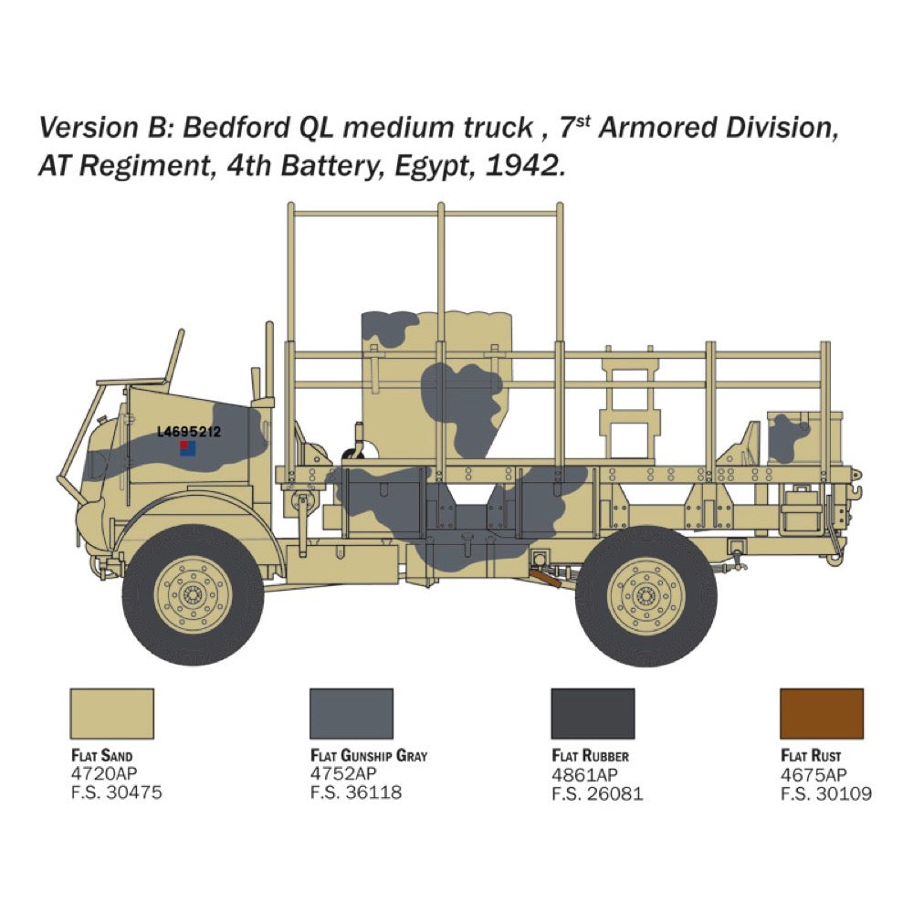 Italeri 0241S 1/35 Bedford QL Medium Truck