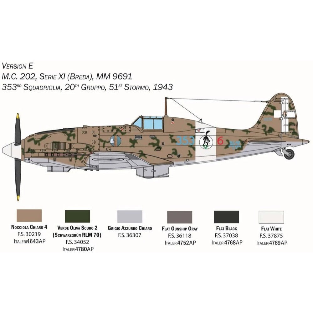 Italeri 1/32 Macchi MC.202 Early Series