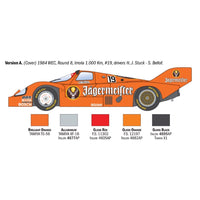Italeri 1/24 Porsche 956 Jagermeister Super Decal Sheet And Rubber Tyres