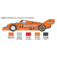 Italeri 1/24 Porsche 956 Jagermeister Super Decal Sheet And Rubber Tyres
