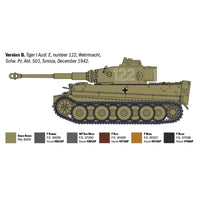 Italeri 1/35 Pz. Kpfw. VI Tiger I Ausf. E (Tp) Early Production Rubber Tracks Link And Length Tracks