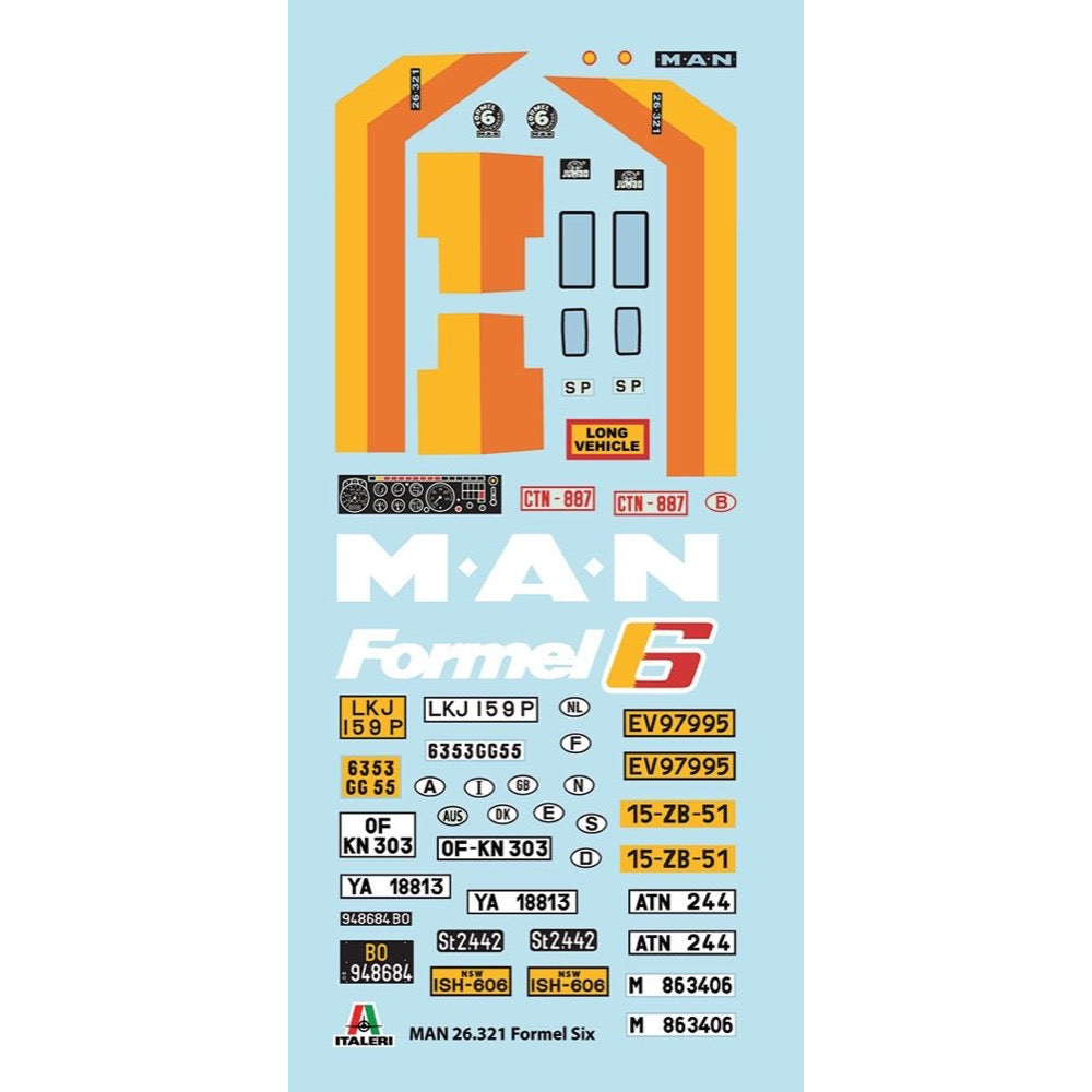Italeri IT0756S 1/72 MAN 26.321 Formel Six