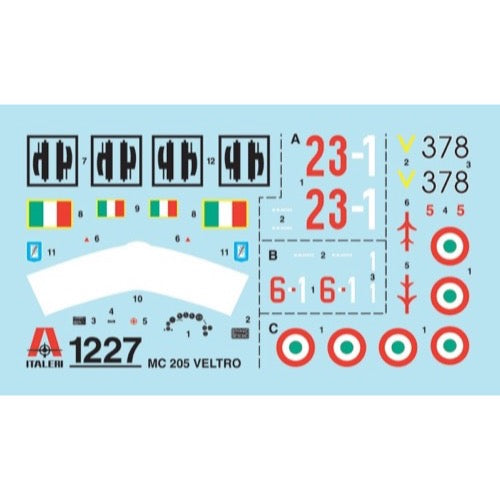 Italeri 1227 1/72 MC205 Veltro