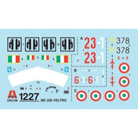 Italeri 1227 1/72 MC205 Veltro