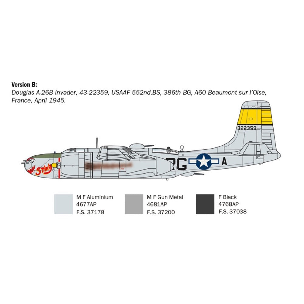 Italeri 1274S 1/72 Douglas A-26B Invader